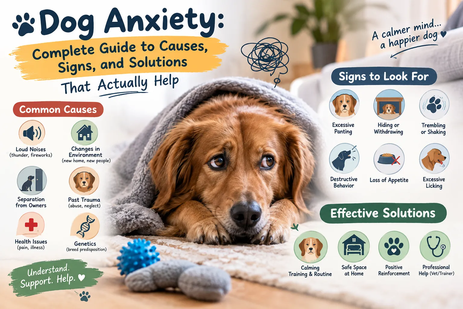 Dog Anxiety: Complete Guide to Causes, Signs, and Solutions That Actually Help