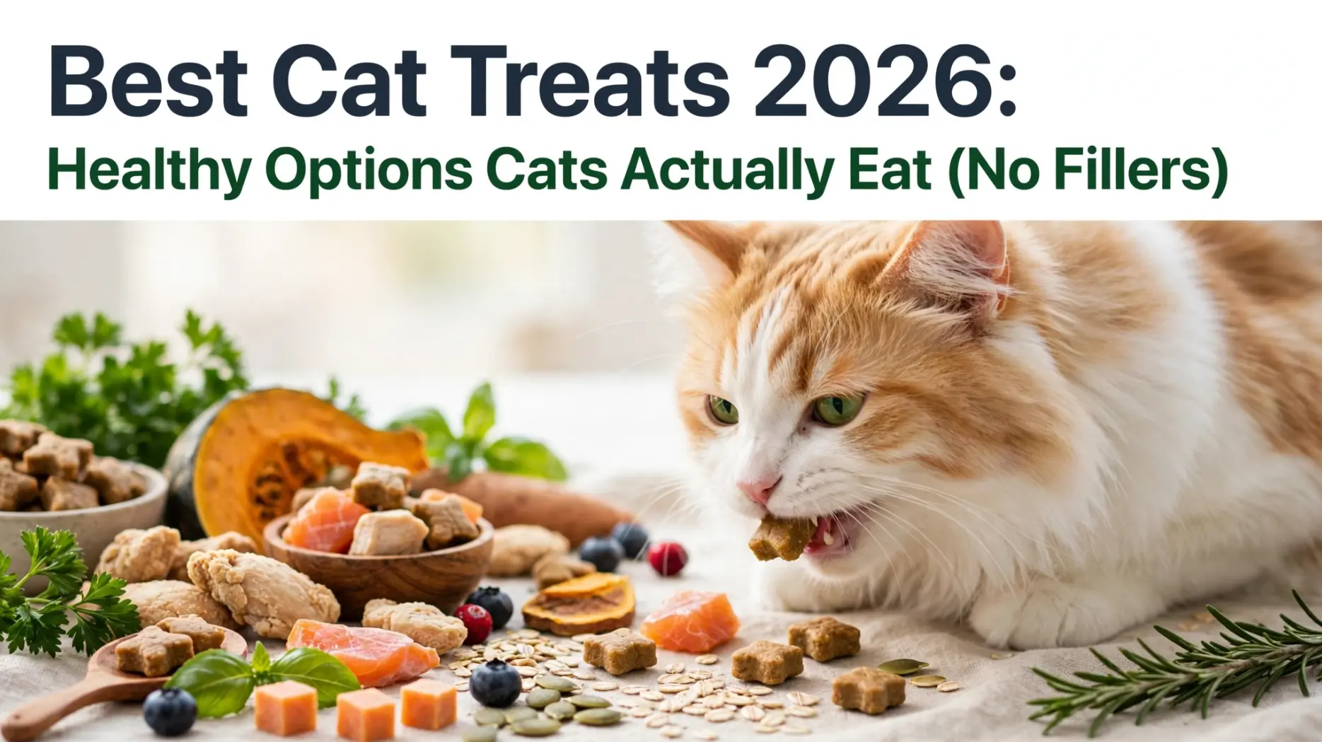 Best Cat Treats 2026: Healthy Options Cats Actually Eat (No Fillers)